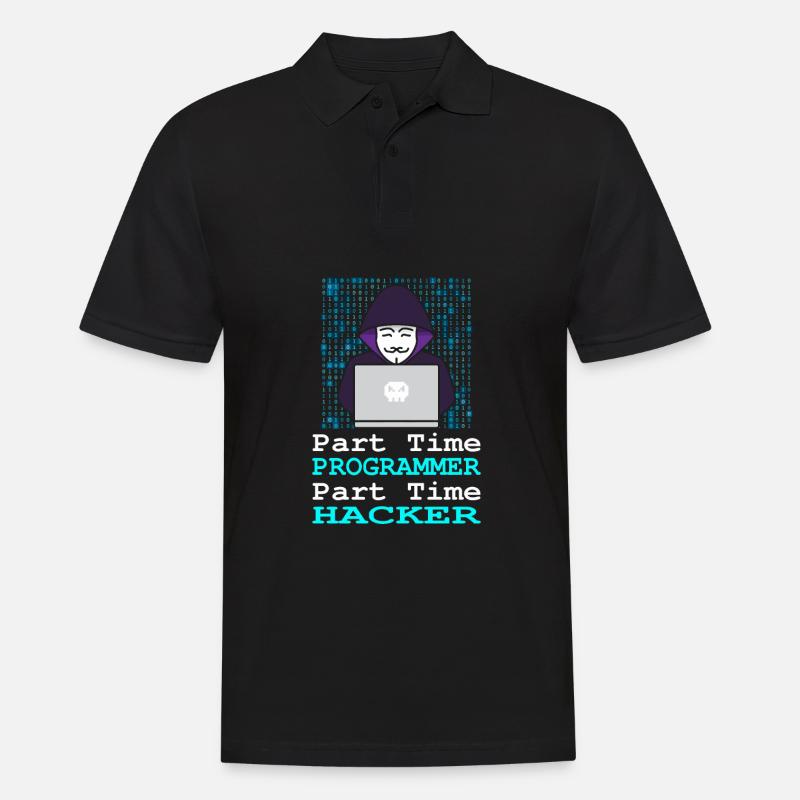 Programmierer Coder Software Entwickler - Männer Poloshirt - Schwarz