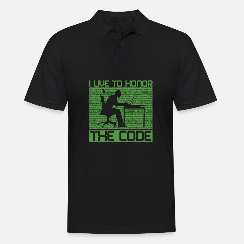 Programmierer Coder Software Entwickler - Männer Poloshirt - Schwarz