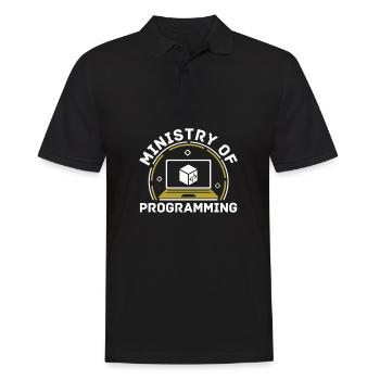 Programmierer Coder Software Entwickler - Männer Poloshirt - Schwarz - Vorne - Kai (181cm)