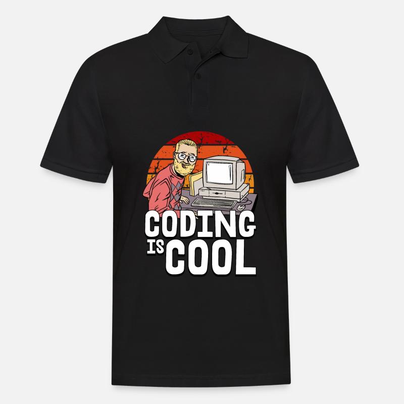 Programmierer Coder Software Entwickler - Männer Poloshirt - Schwarz