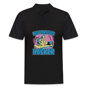 Programmeur Coder Développeur de logiciels - Polo Homme - noir - Devant - Kai (181cm)
