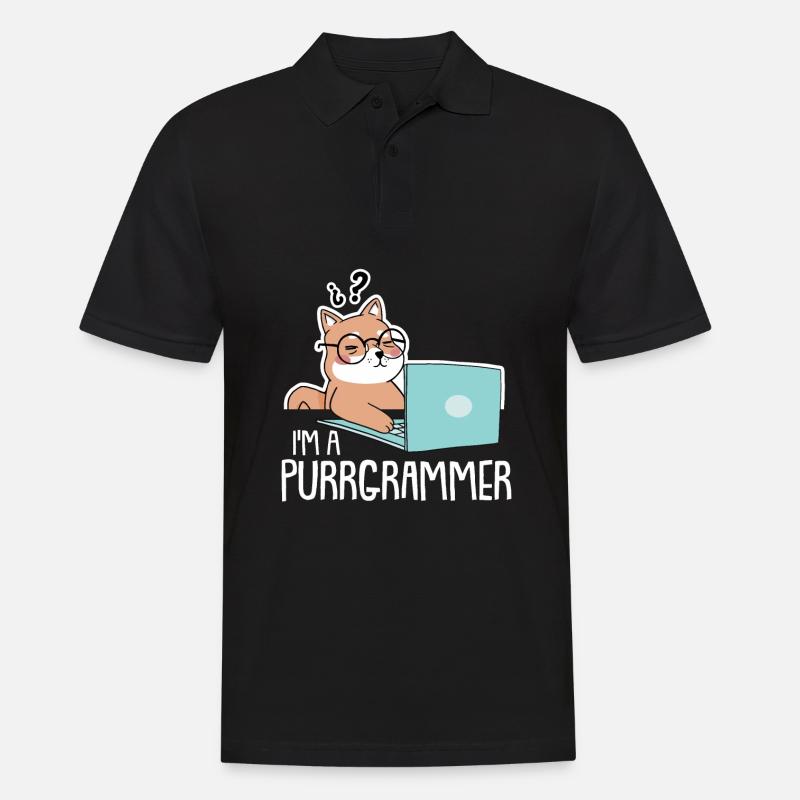 Programmierer Coder Software Entwickler - Männer Poloshirt - Schwarz