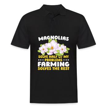 Landwirt Bauer Landwirtschaft - Männer Poloshirt - Schwarz - Vorne - Kai (181cm)