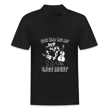 Jazz - Männer Poloshirt - Schwarz - Vorne - Kai (181cm)