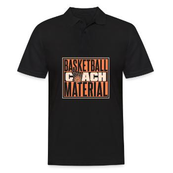 Basketballtrainer Entraîneur de basket-ball - Polo Homme - noir - Devant - Kai (181cm)