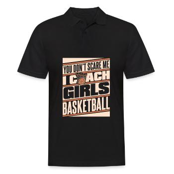 Basketballtrainer Basketball Trainer Coach - Männer Poloshirt - Schwarz - Vorne - Kai (181cm)