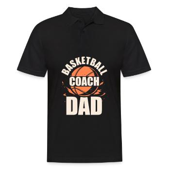 Basketballtrainer Basketball Trainer Coach - Männer Poloshirt - Schwarz - Vorne - Kai (181cm)