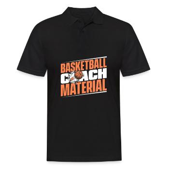 Basketballtrainer Entraîneur de basket-ball - Polo Homme - noir - Devant - Kai (181cm)