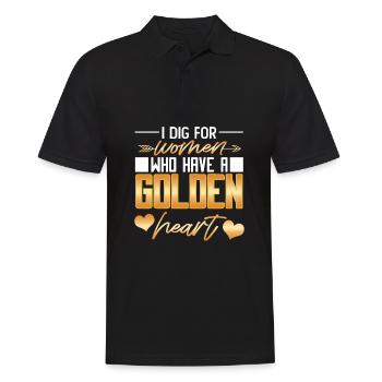Gold Mining Gold Mine - Men's Polo Shirt - black - Front - Kai (181cm)