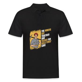 Mine d’or minière - Polo Homme - noir - Devant - Kai (181cm)