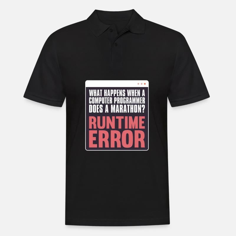 Programmer Coder Software Developer - Men's Polo Shirt - black