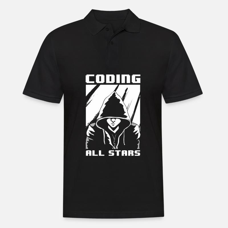 Programmierer Coder Software Entwickler - Männer Poloshirt - Schwarz