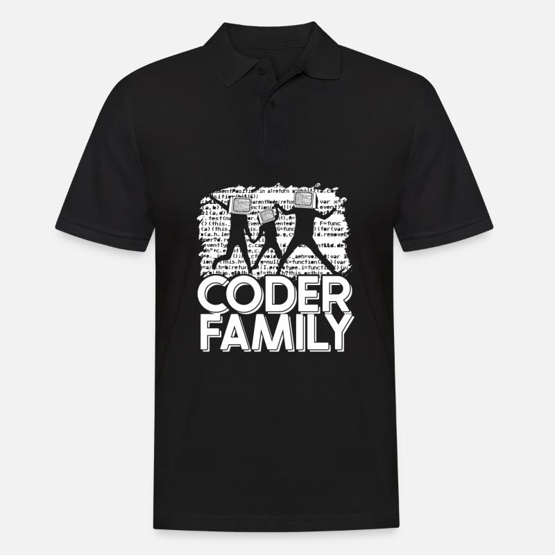 Programmer Coder Software Developer - Men's Polo Shirt - black