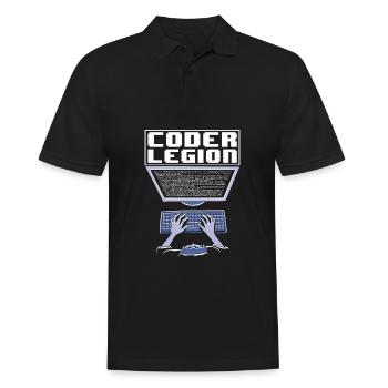 Programmierer Coder Software Entwickler - Männer Poloshirt - Schwarz - Vorne - Kai (181cm)