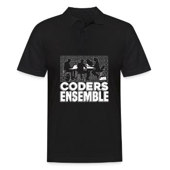 Programmierer Coder Software Entwickler - Männer Poloshirt - Schwarz - Vorne - Kai (181cm)