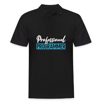 Programmierer Coder Software Entwickler - Männer Poloshirt - Schwarz - Vorne - Kai (181cm)