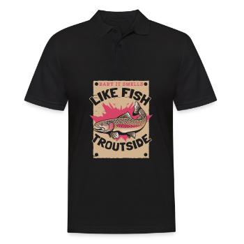 Pêcheur Pêcheur Pêcheurs Pêche - Polo Homme - noir - Devant - Kai (181cm)