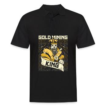 Gold Mining Gold Mine - Men's Polo Shirt - black - Front - Kai (181cm)
