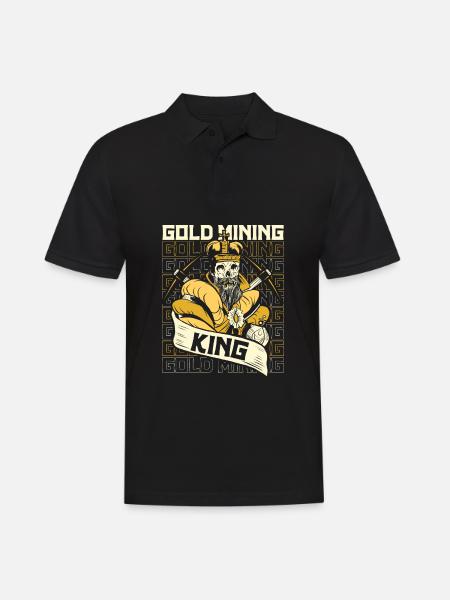 Gold Mining Gold Mine - Men's Polo Shirt - black