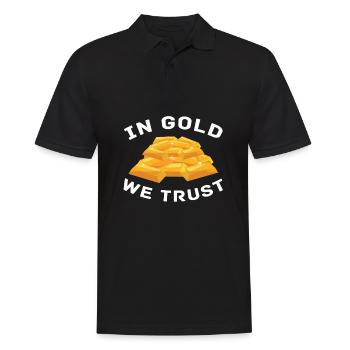 Goldbergbau Goldmine - Männer Poloshirt - Schwarz - Vorne - Kai (181cm)