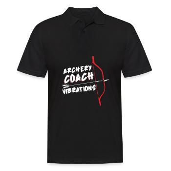 Bogenschütze Bogensport Pfeil Bogen Bogenschießen - Männer Poloshirt - Schwarz - Vorne - Kai (181cm)