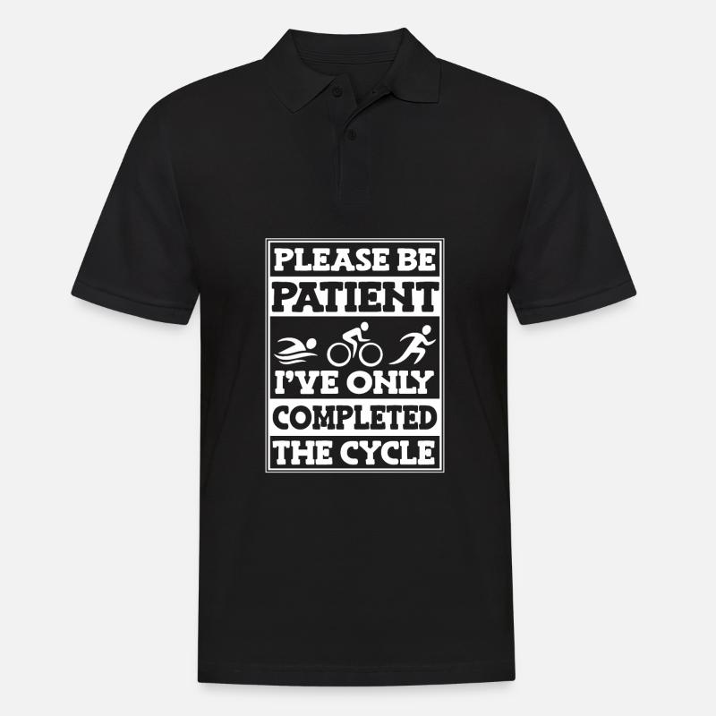 Triathlon - Männer Poloshirt - Schwarz