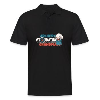 Bogenschütze Bogensport Pfeil Bogen Bogenschießen - Männer Poloshirt - Schwarz - Vorne - Kai (181cm)