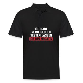Sarkusmus Spruch Schwarzer Humor Lustiges Ironie - Männer Poloshirt - Schwarz - Vorne - Kai (181cm)