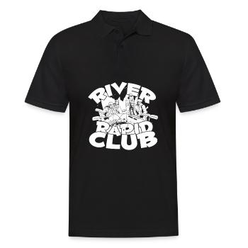 Rafting Wildwasser Kanu Kajak - Männer Poloshirt - Schwarz - Vorne - Kai (181cm)