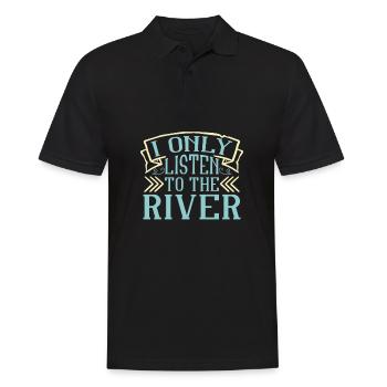 Rafting Canoë Kayak d’eau vive - Polo Homme - noir - Devant - Kai (181cm)
