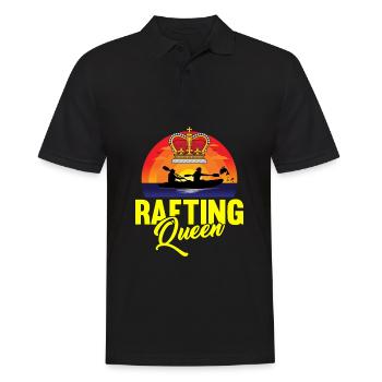 Rafting Wildwasser Kanu Kajak - Männer Poloshirt - Schwarz - Vorne - Kai (181cm)