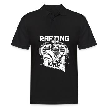 Rafting Wildwasser Kanu Kajak - Männer Poloshirt - Schwarz - Vorne - Kai (181cm)