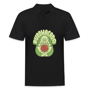 Buddha Buddhist Buddhismus - Männer Poloshirt - Schwarz - Vorne - Kai (181cm)