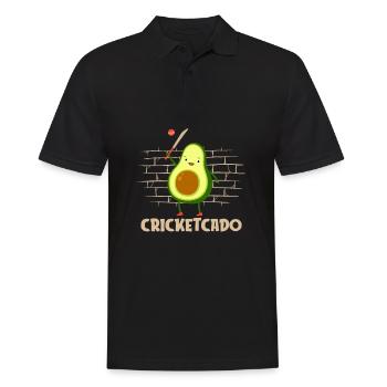 Cricket bats Cricket players - Men's Polo Shirt - black - Front - Kai (181cm)