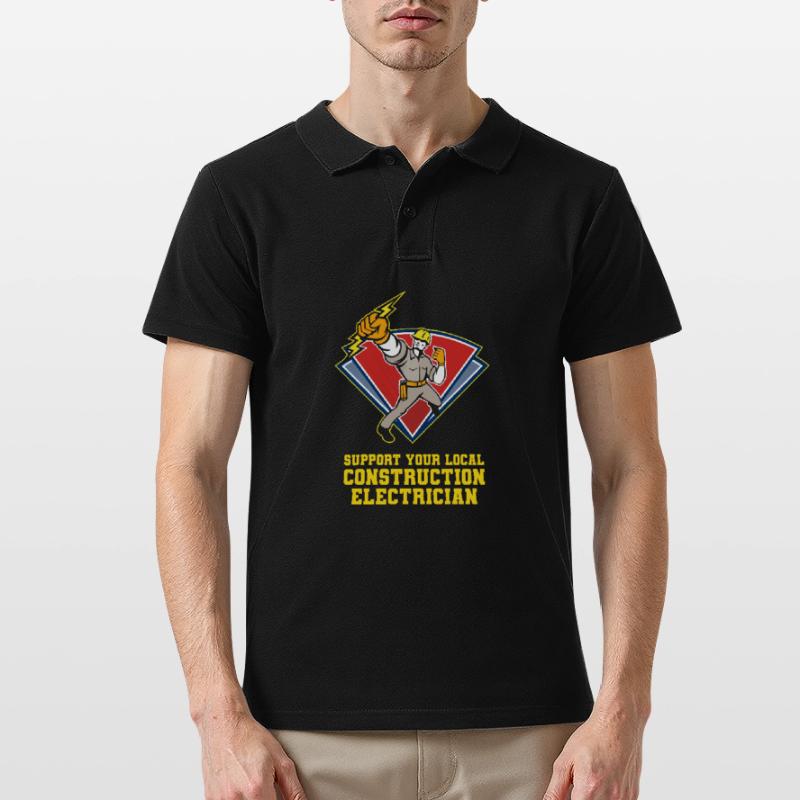 Electrician Electrical Engineer Electronics Technician Men's Polo Shirt