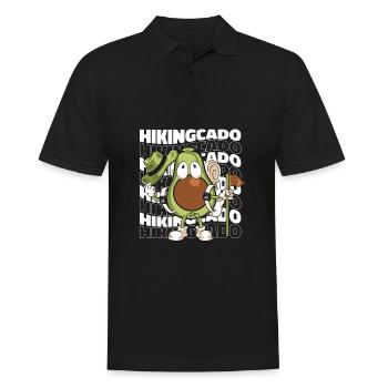 Wandern Trekking Wanderer - Männer Poloshirt - Schwarz - Vorne - Kai (181cm)