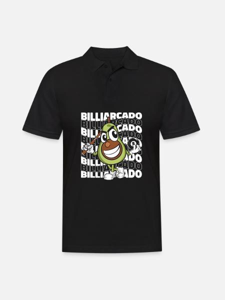 Billard 8 boules - Polo Homme - noir