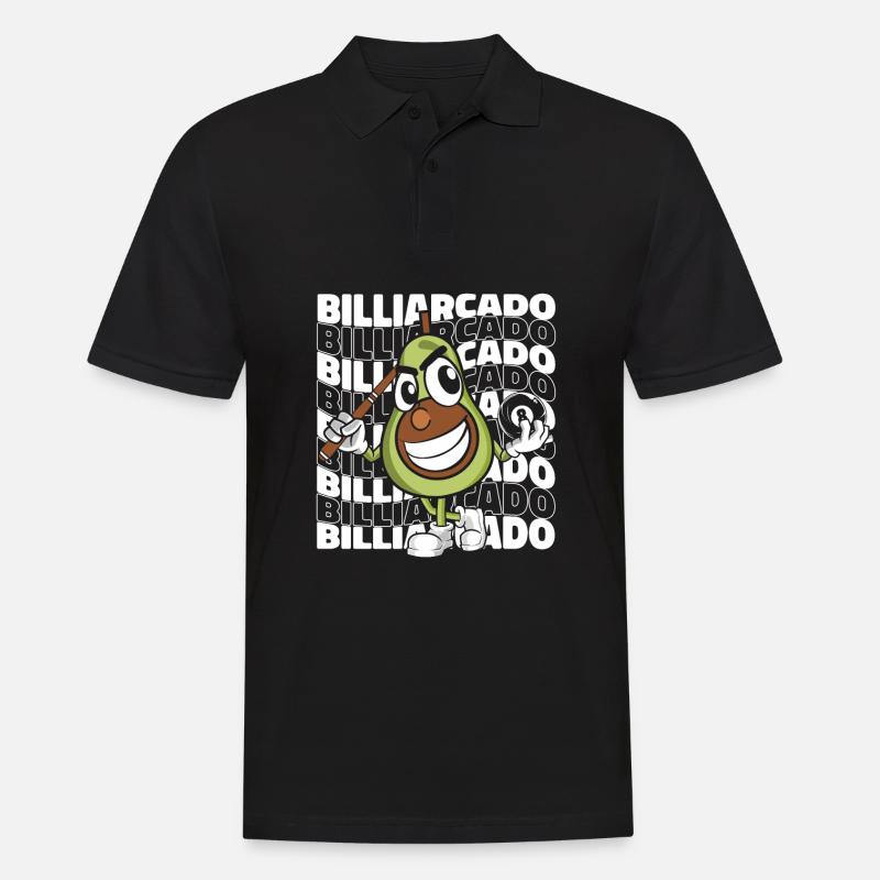 Billard 8 boules - Polo Homme - noir