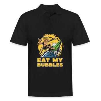 Surfing Surfer Surfer - Men's Polo Shirt - black - Front - Kai (181cm)