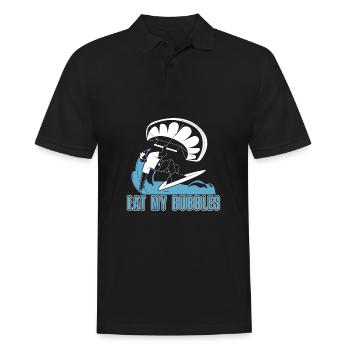 Kitesurfen Kiteboarding Kite Kiten - Männer Poloshirt - Schwarz - Vorne - Kai (181cm)