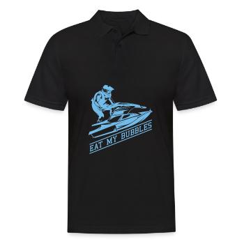 Jetski Jet Ski Motorschlitten - Männer Poloshirt - Schwarz - Vorne - Kai (181cm)