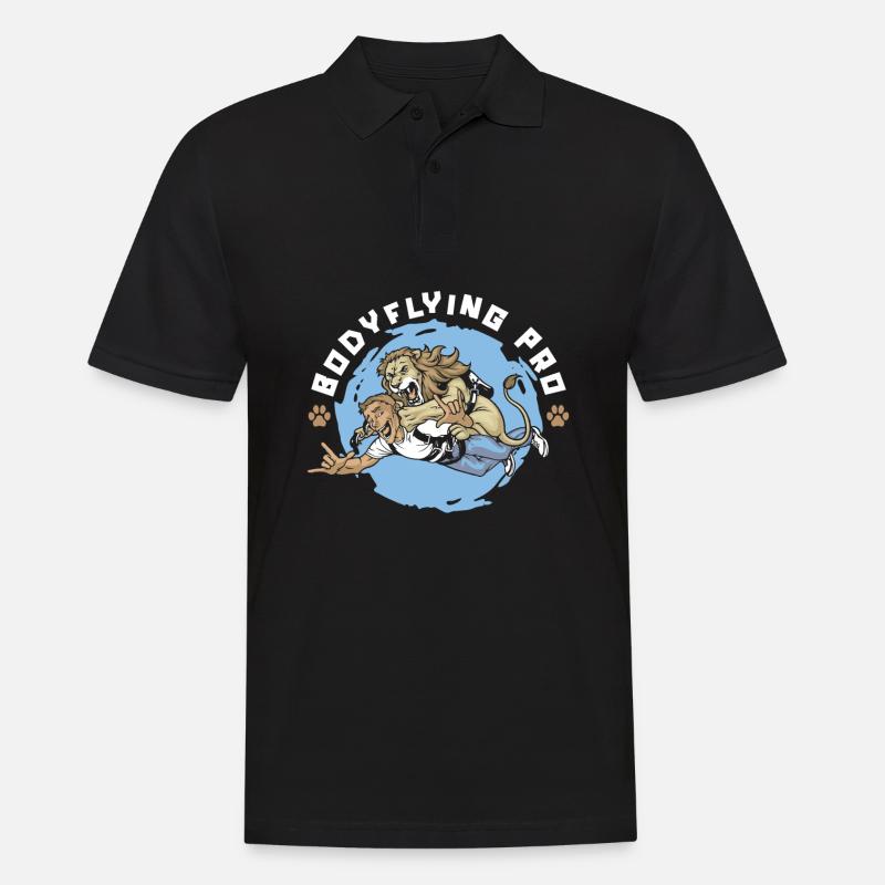 Indoor-Skydiving - Männer Poloshirt - Schwarz