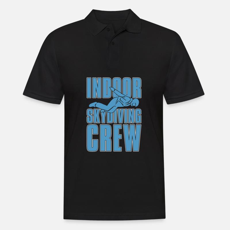 Indoor-Skydiving - Männer Poloshirt - Schwarz