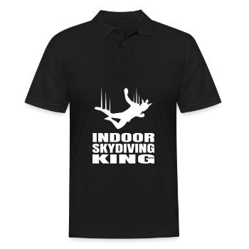 Indoor Skydiving - Men's Polo Shirt - black - Front - Kai (181cm)