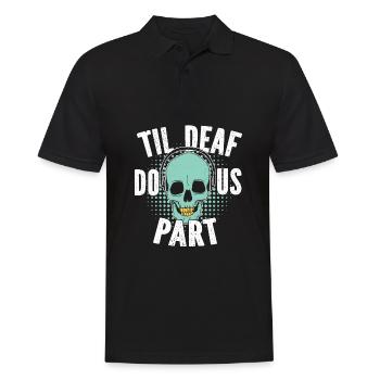 Tontechniker Sound Audio Engineer - Männer Poloshirt - Schwarz - Vorne - Kai (181cm)