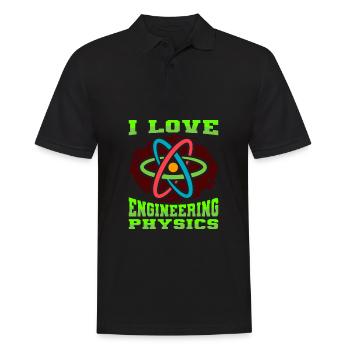 Physik Physiker - Männer Poloshirt - Schwarz - Vorne - Kai (181cm)
