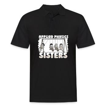 Physik Physiker - Männer Poloshirt - Schwarz - Vorne - Kai (181cm)
