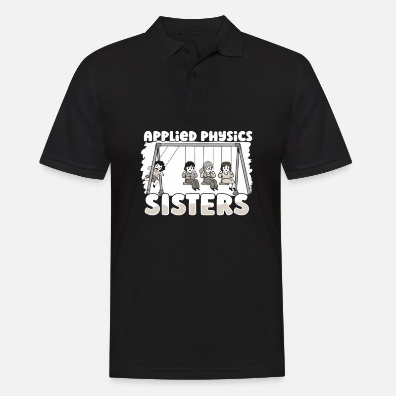 Physik Physiker - Männer Poloshirt - Schwarz