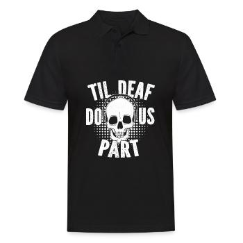 Tontechniker Sound Audio Engineer - Männer Poloshirt - Schwarz - Vorne - Kai (181cm)