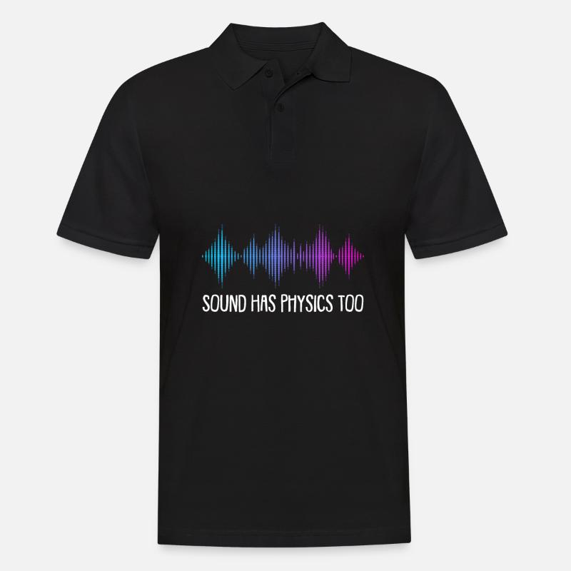 Physik Physiker - Männer Poloshirt - Schwarz
